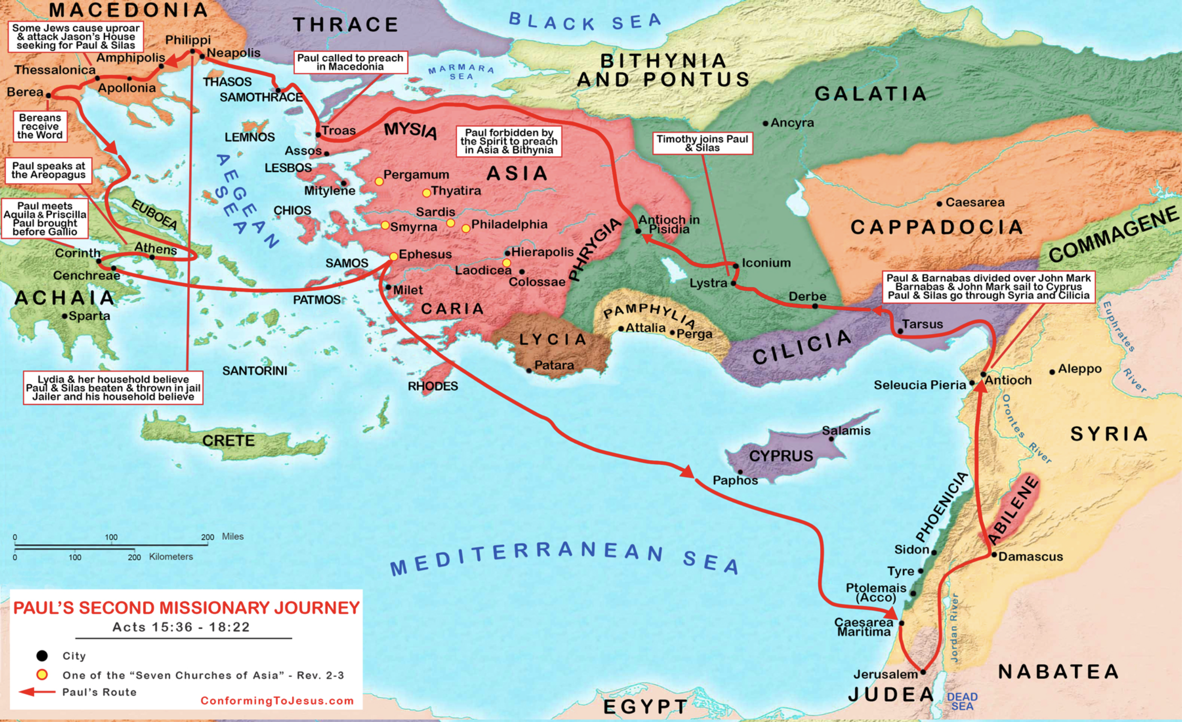 Paul's second missionary journey